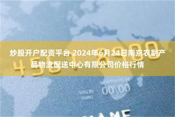 炒股开户配资平台 2024年6月24日南京农副产品物流配送中心有限公司价格行情