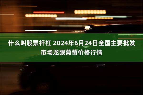 什么叫股票杆杠 2024年6月24日全国主要批发市场龙眼葡萄价格行情