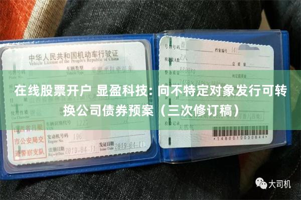 在线股票开户 显盈科技: 向不特定对象发行可转换公司债券预案（三次修订稿）