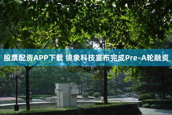 股票配资APP下载 镜象科技宣布完成Pre-A轮融资